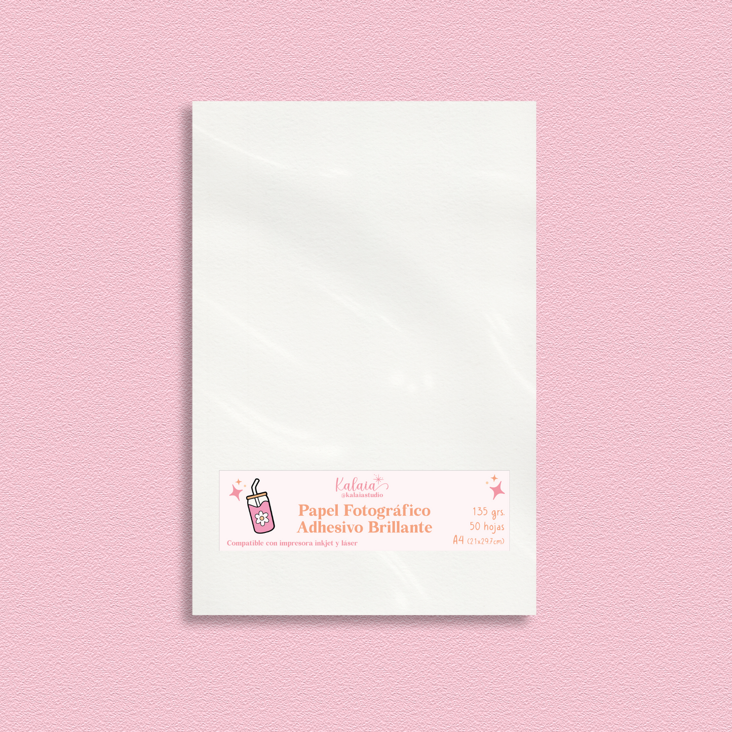Papel Fotográfico Adhesivo Brillante