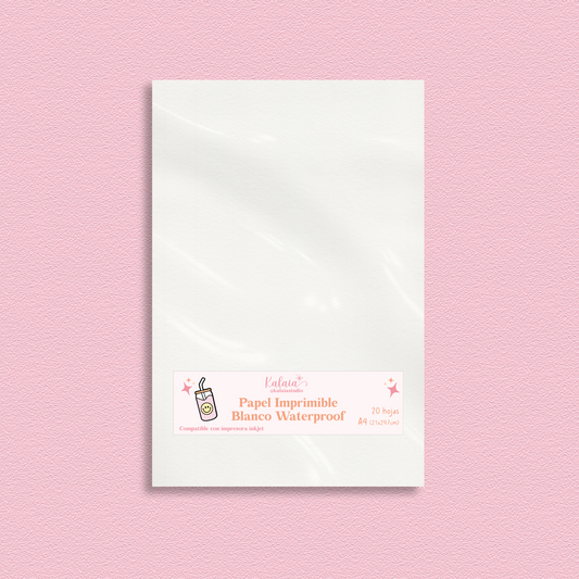 Papel Imprimible Blanco Waterproof